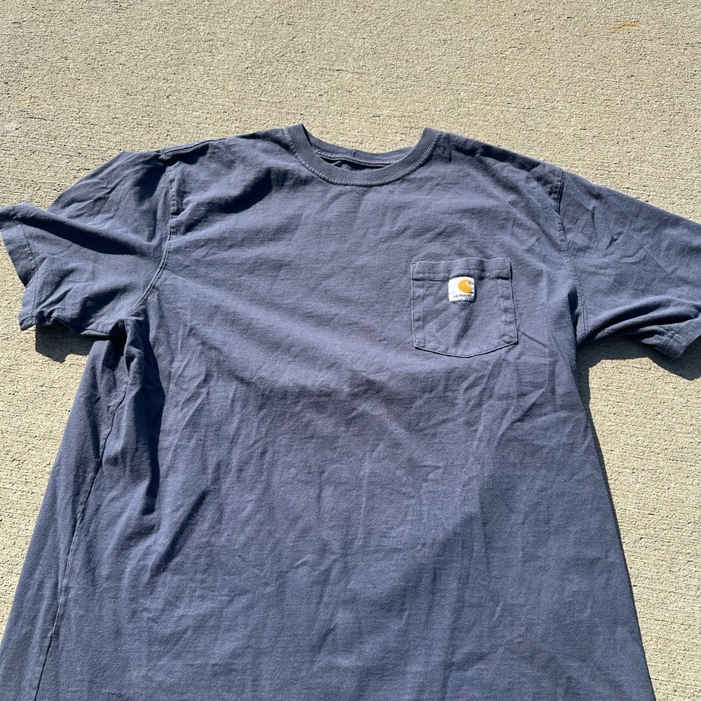 Carhartt Men's Dark Blue Short Sleeve Tee